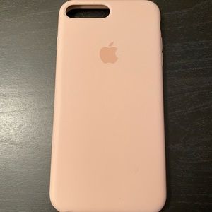 iphone 8+ Silicone Case - Pink Sand